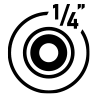 1/4” camera mount screw
